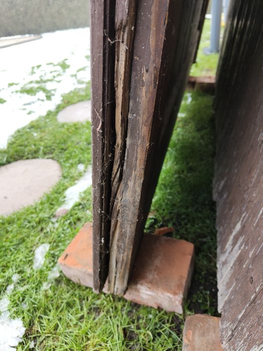 Drzwi garażowe drewniane