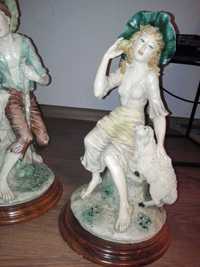G. Armani - Capodimonte - Shepherdess and shepherd - Porcelain