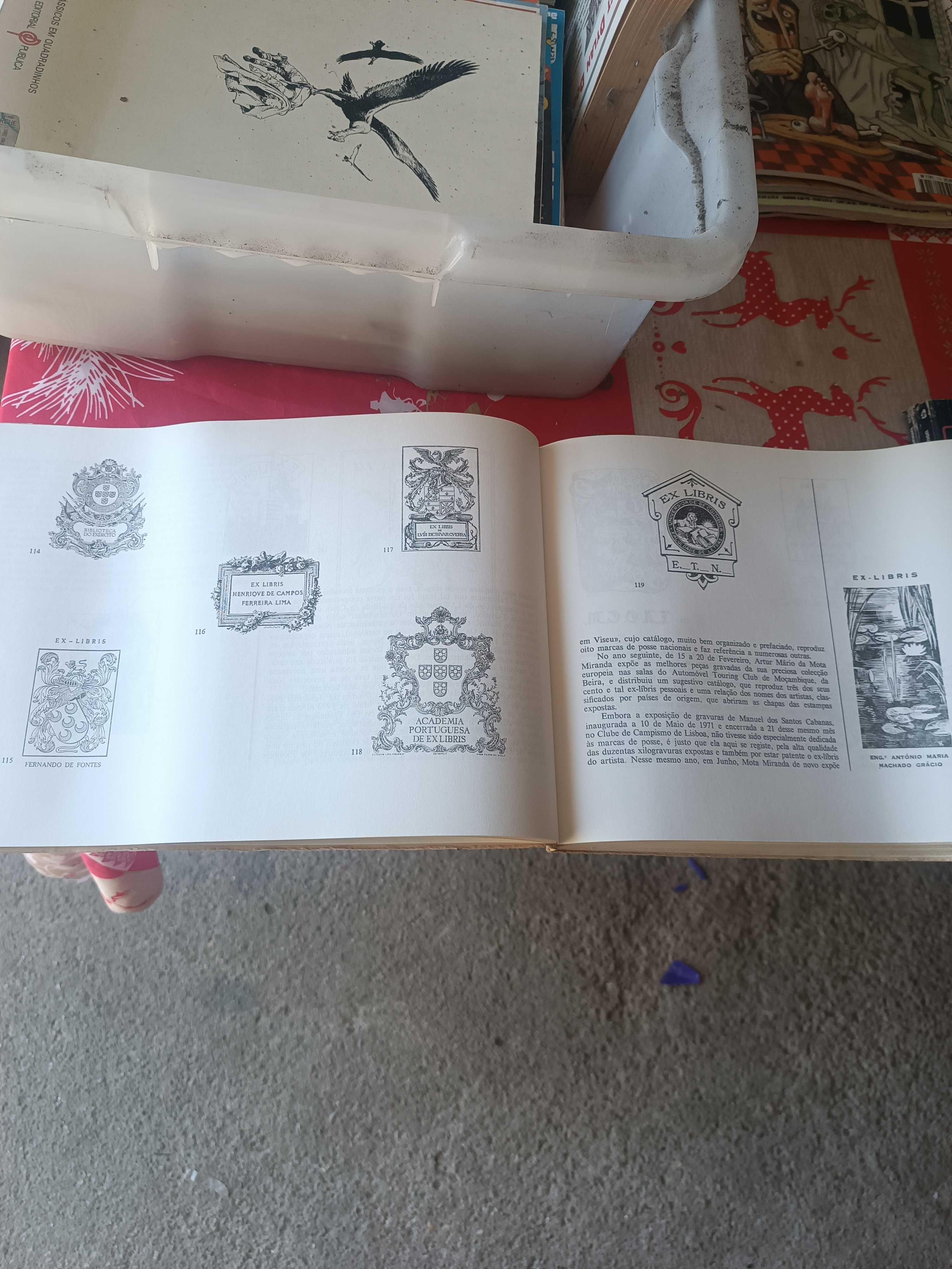 Livro manual de ex-libristica (raro)