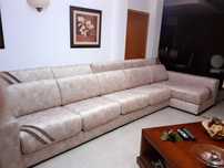 Sofá modular com chaise longue
