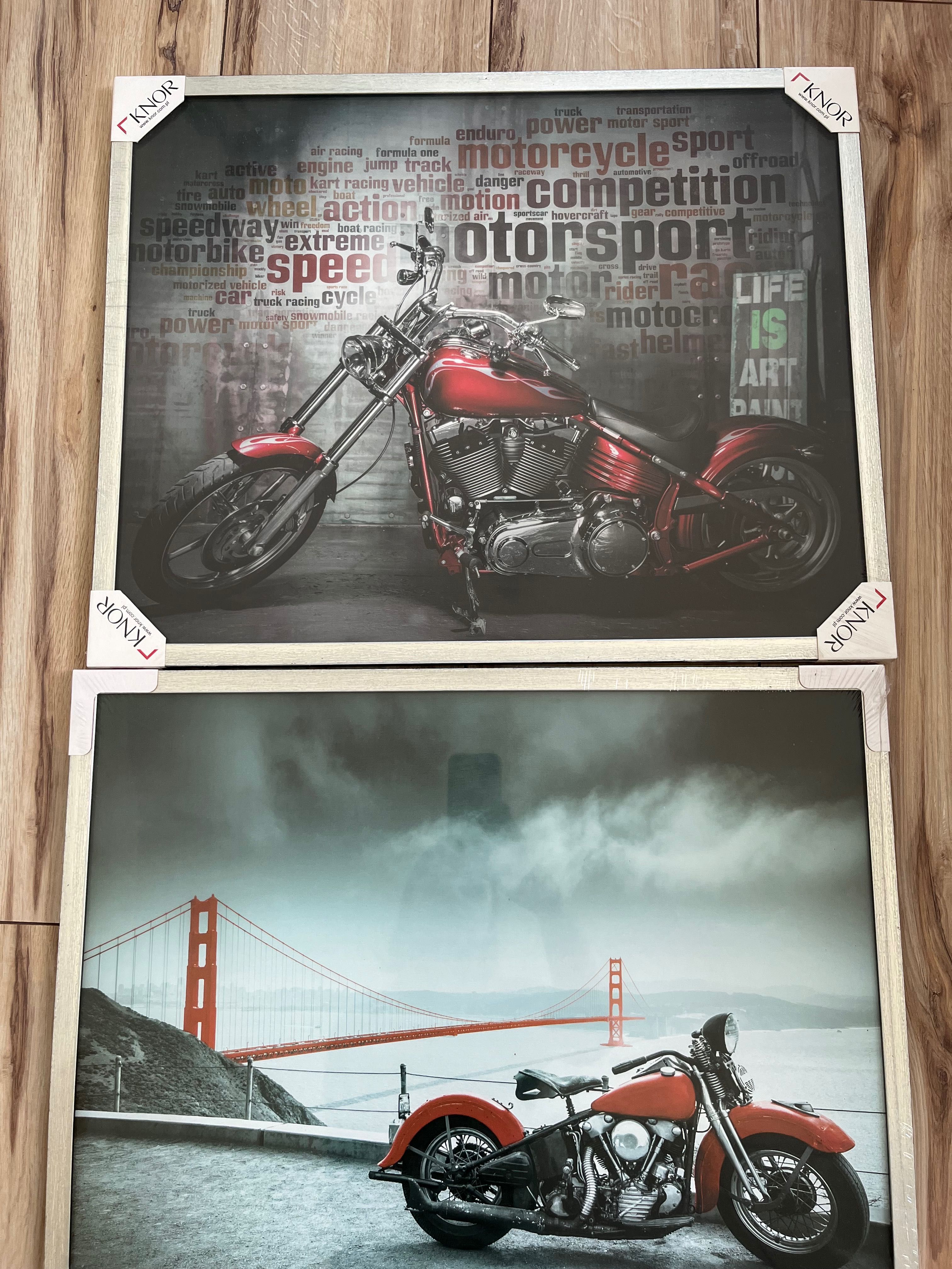 Zdjęcia motocyklów w ramce Grafika motor nowe