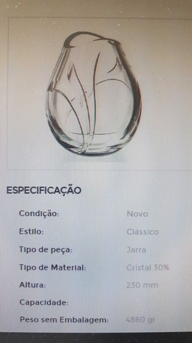 JARRA LACE (Vista Alegre) - Excelente prenda de Natal
