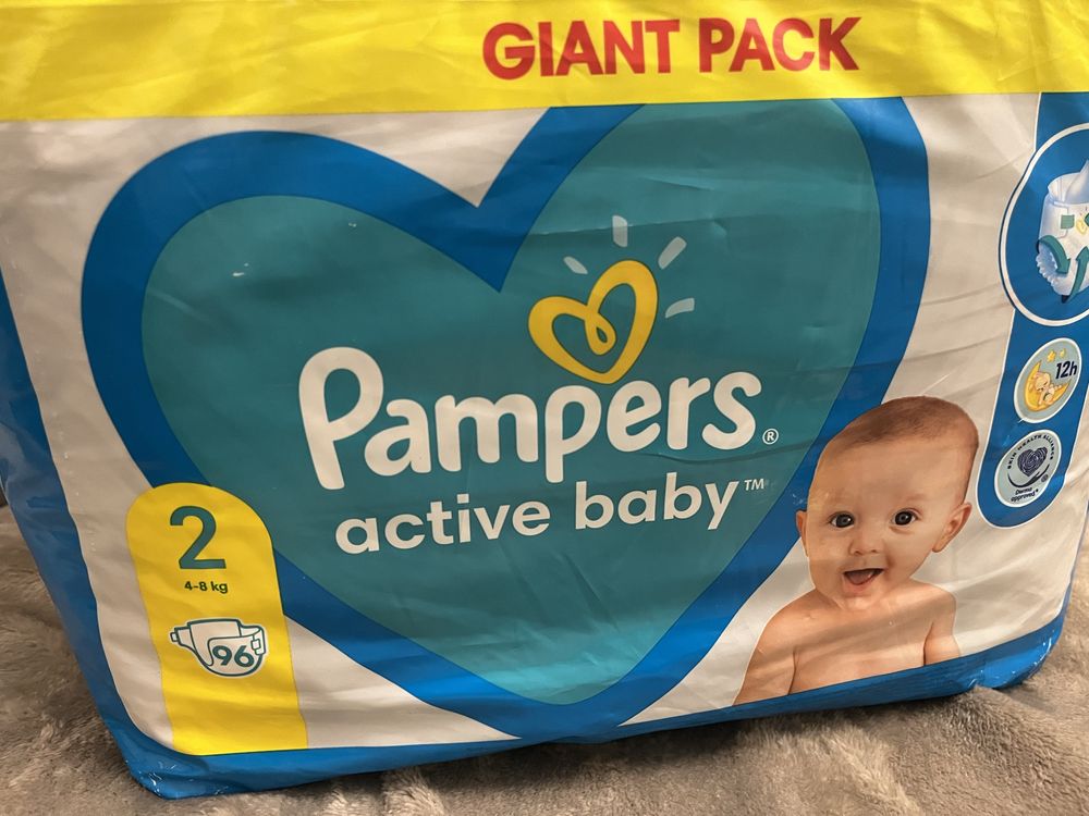 Pampers active baby 96 шт памперси