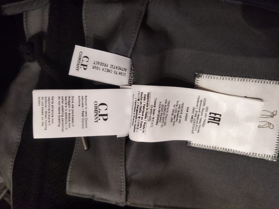 C.P. Company jacket C.P. Duffel LA MILLE JACKET BLACK куртка пальто