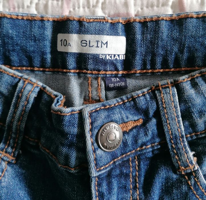 Pack 3 calças ganga 8-10 Anos + casaco Lá Redoute