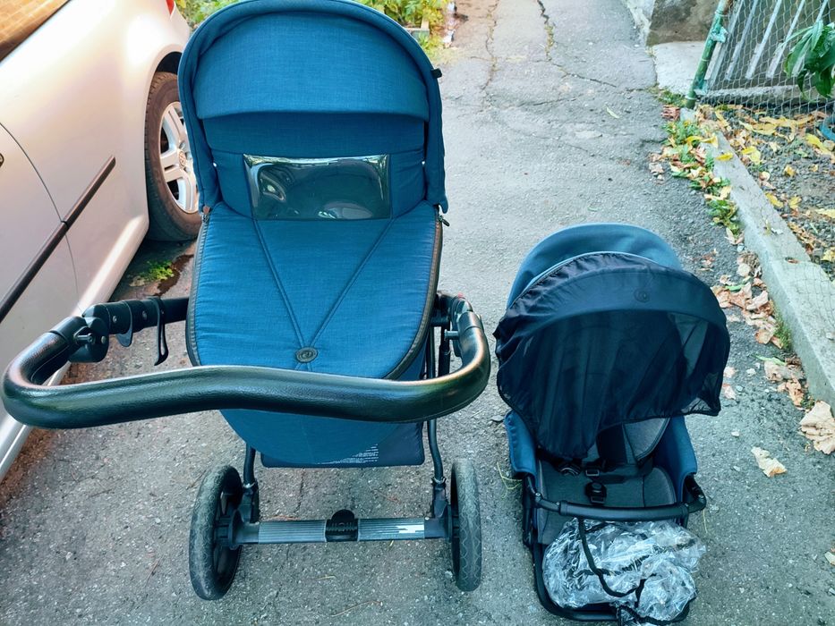 Коляска Roan bass next 2в1(люлька та прогулянковий блок)