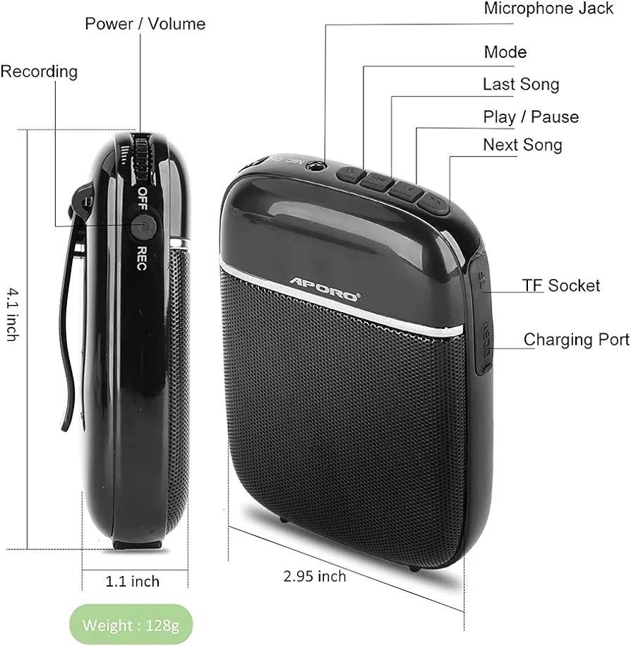 Przenośny głośnik Bluetooth do lekcji, spotkań itd