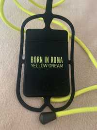 Born in Roma yellow case etui do telefonu.