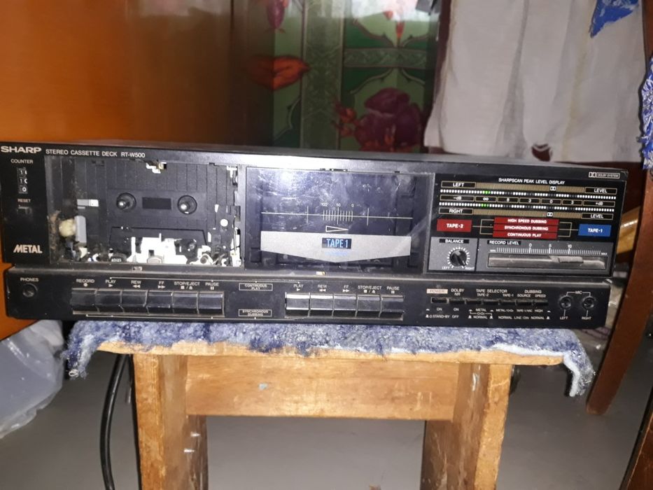 Кассетная Дека Cassette Deck Sharp RT-W500H ремонт