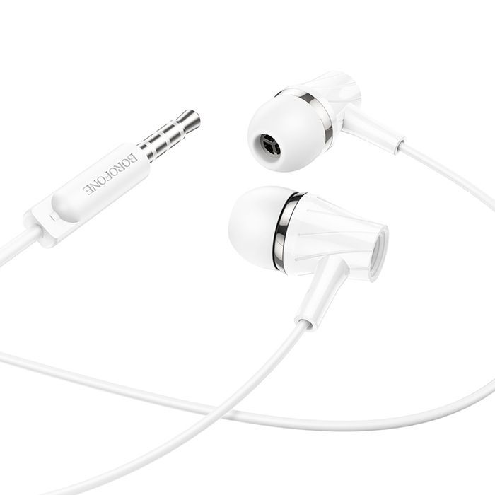 Borofone Słuchawki Bm69 Universal Z Mikrofonem Białe