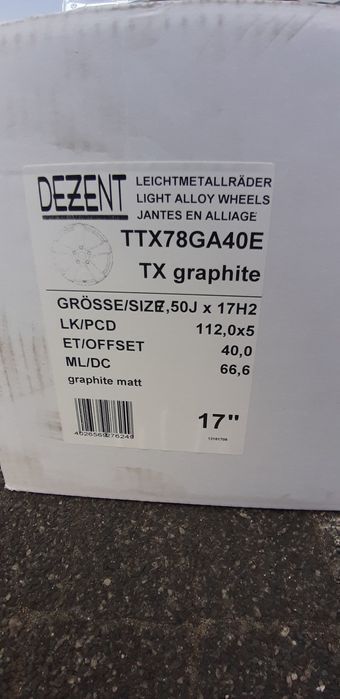17" Alu DEZENT TX Grafit Audi A3 A4 A6 Q2 Q3 Q5 TT Bmw VW Passat Golf