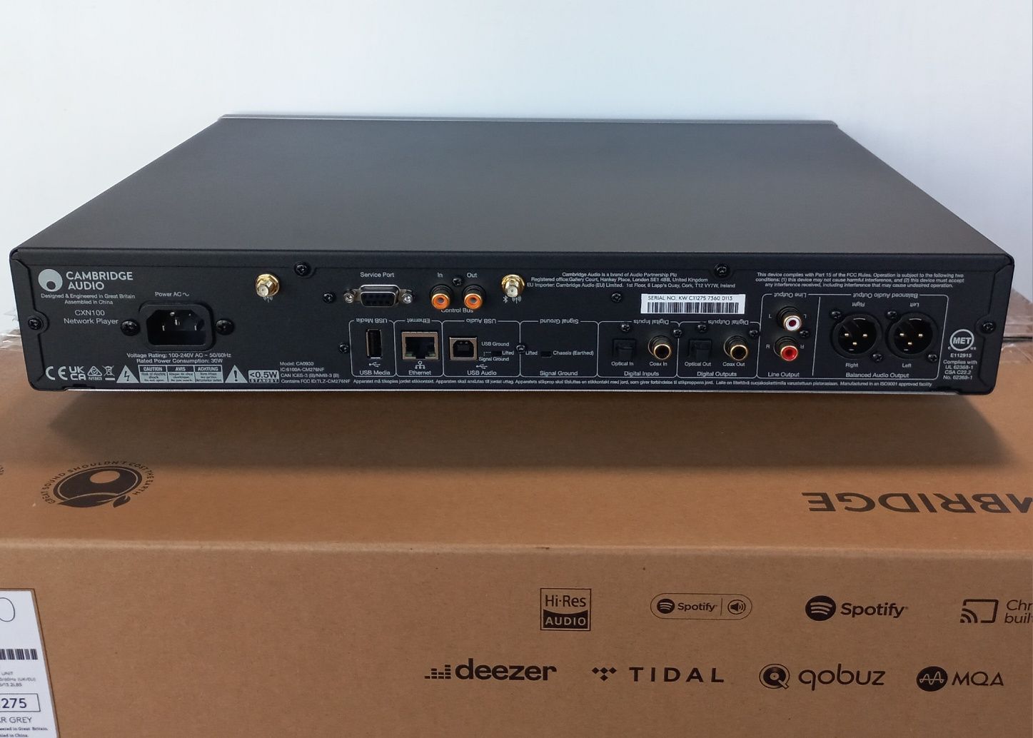 Cambridge CXN-100 odtwarzacz sieciowy, DAC