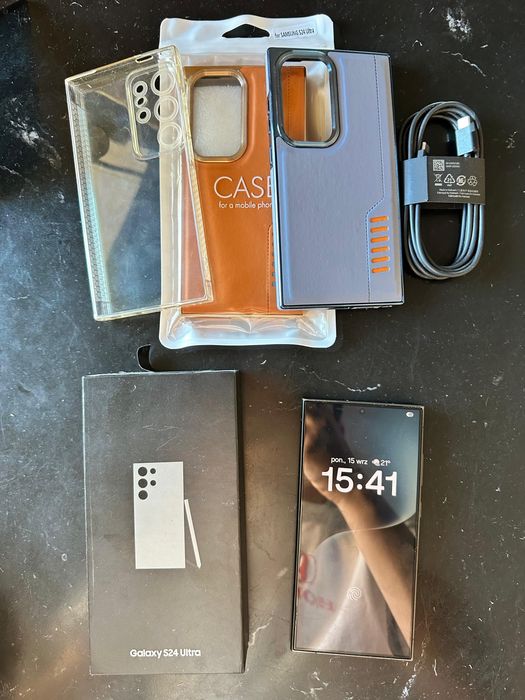 Samsung Galaxy S24 ULTRA 12/512GB IDEALNY STAN + 3 ETUI