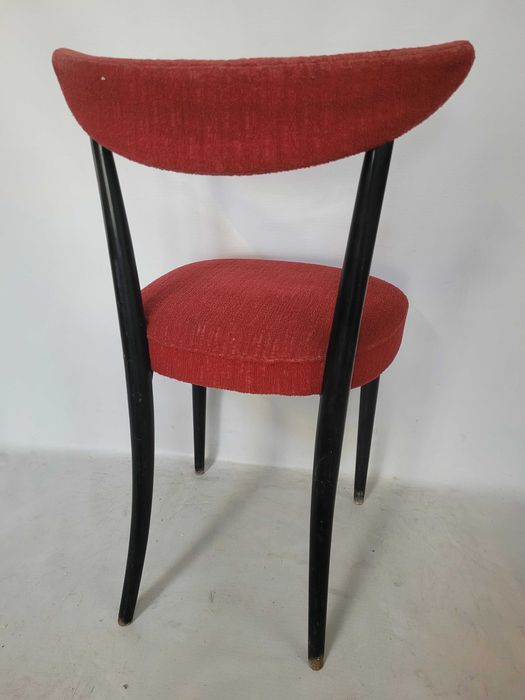 krzesło drewniane vintage retro Thonet sprężyny lata 50 60