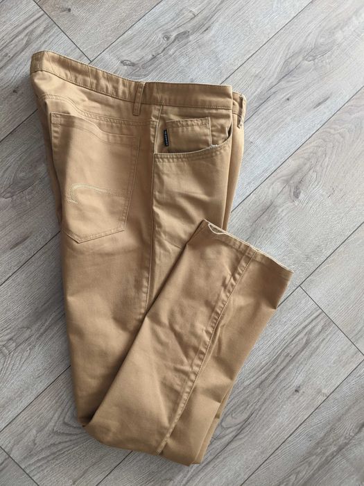 Spodnie męskie 36/36 Resrved musztardowe super pas100
