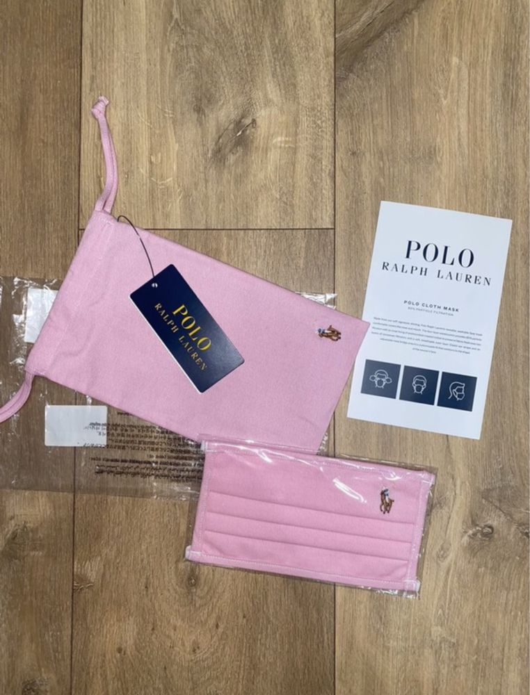 Maseczka różowa Polo Ralph Lauren