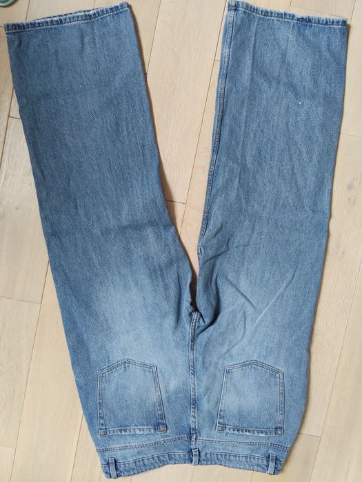 Spodnie jeansy wide leg High waist