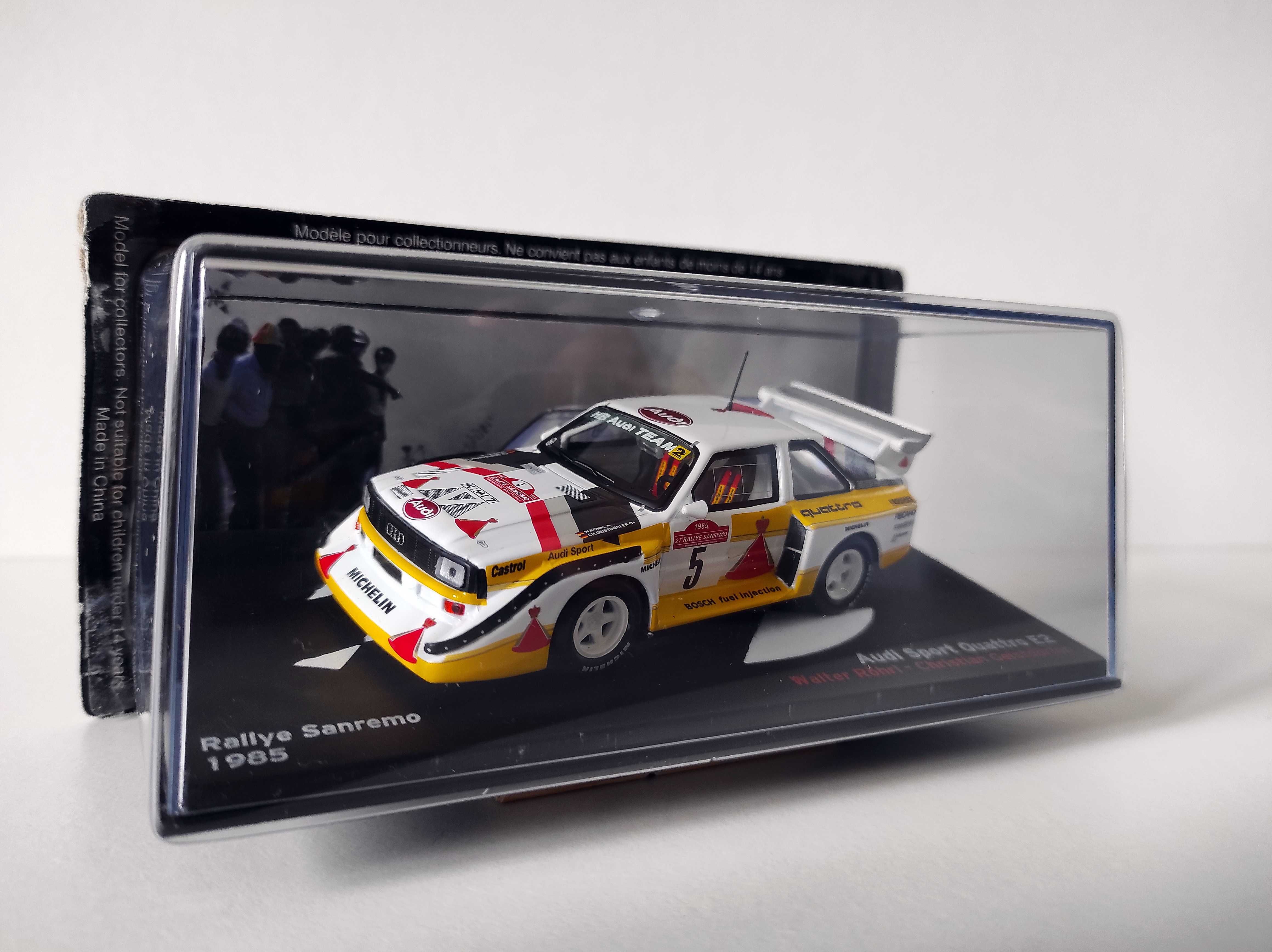 Audi Sport Quattro E2 Rally Sanremo 1985 W. Rohrl  Ch.Geistdorfer 1:43