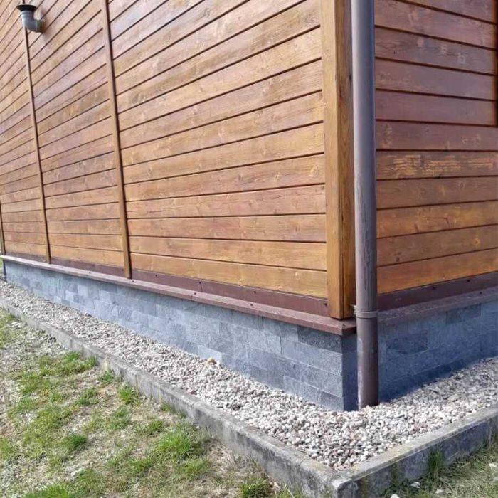 Płytki elewacyjne Kwarcyt Silver Grey naturalny 10x30x0,8-1,3 cm