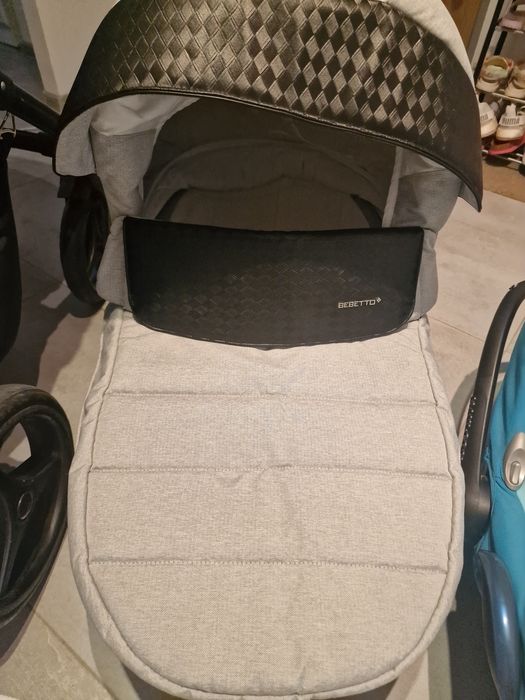 Wózek gondola spacerówka bebetto luca 2 w 1 plus nosidełko maxi cosi