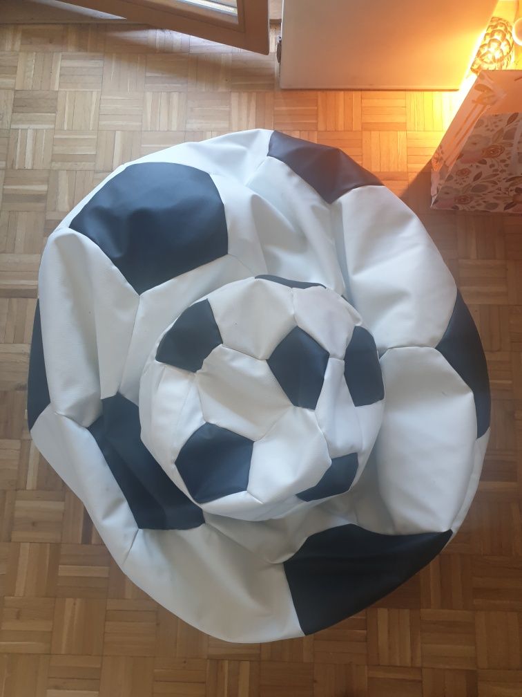 Pufa piłka XXXXXL plus mniejsza. Fotel leżanka wygodna