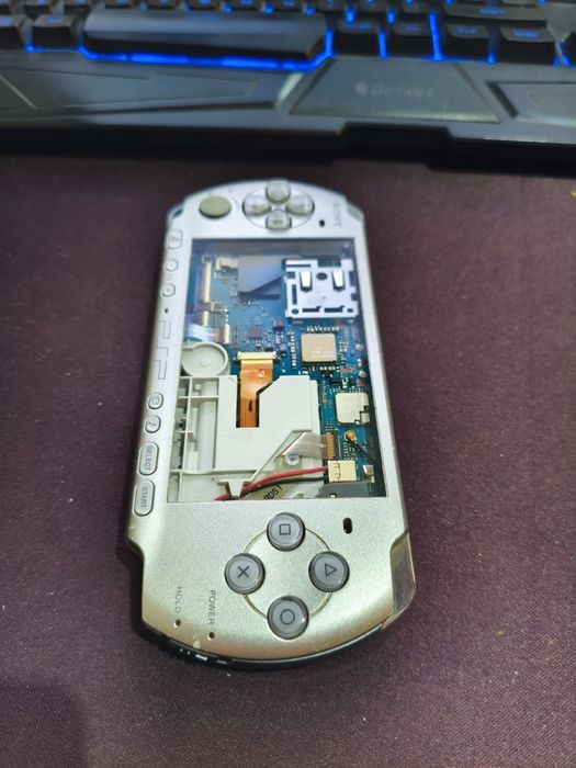 Psp 3000 silver cinza housing carcaça exterior original peças