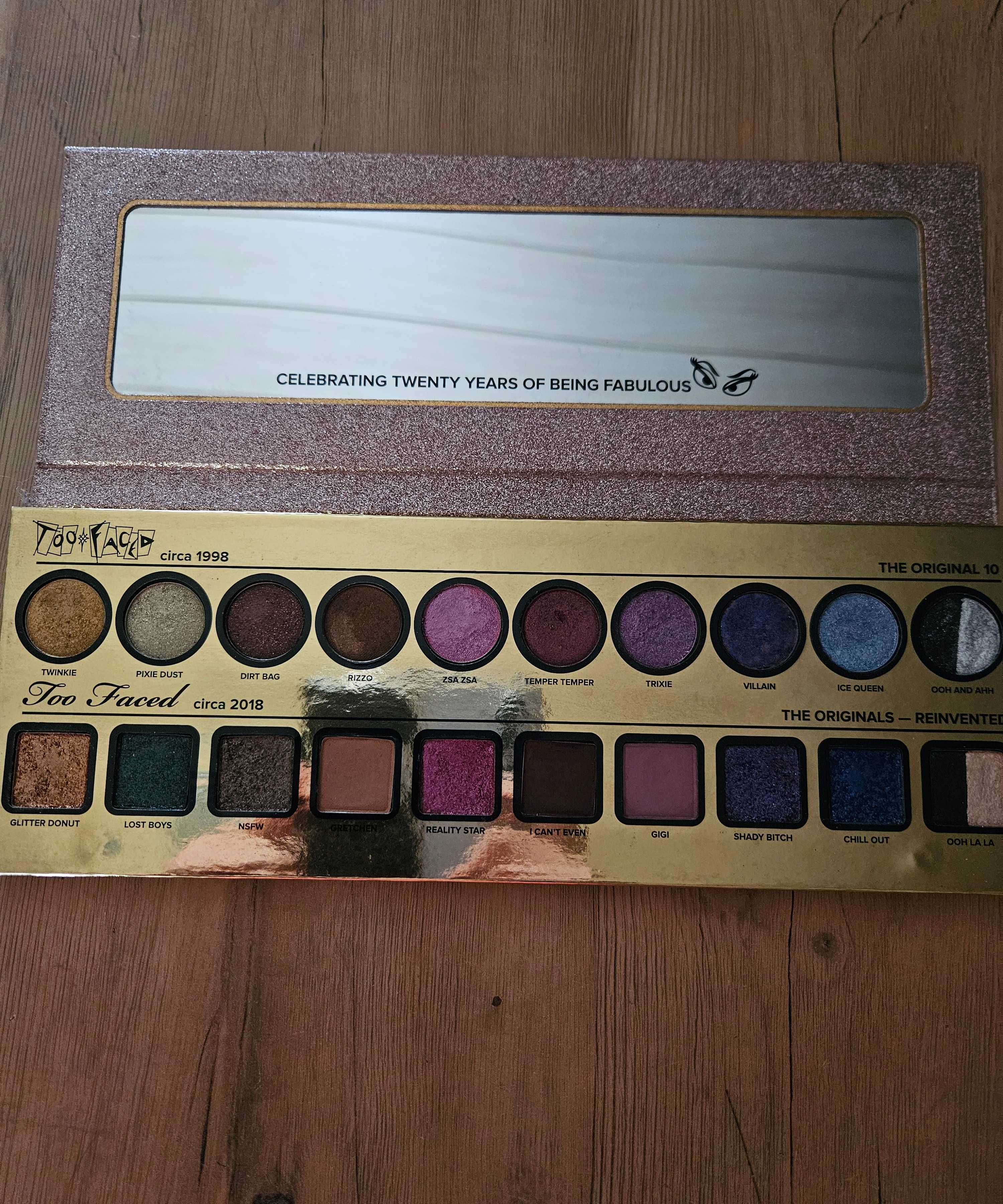 Sprzedam palety cieni do oczu Too Faced i Wibo
