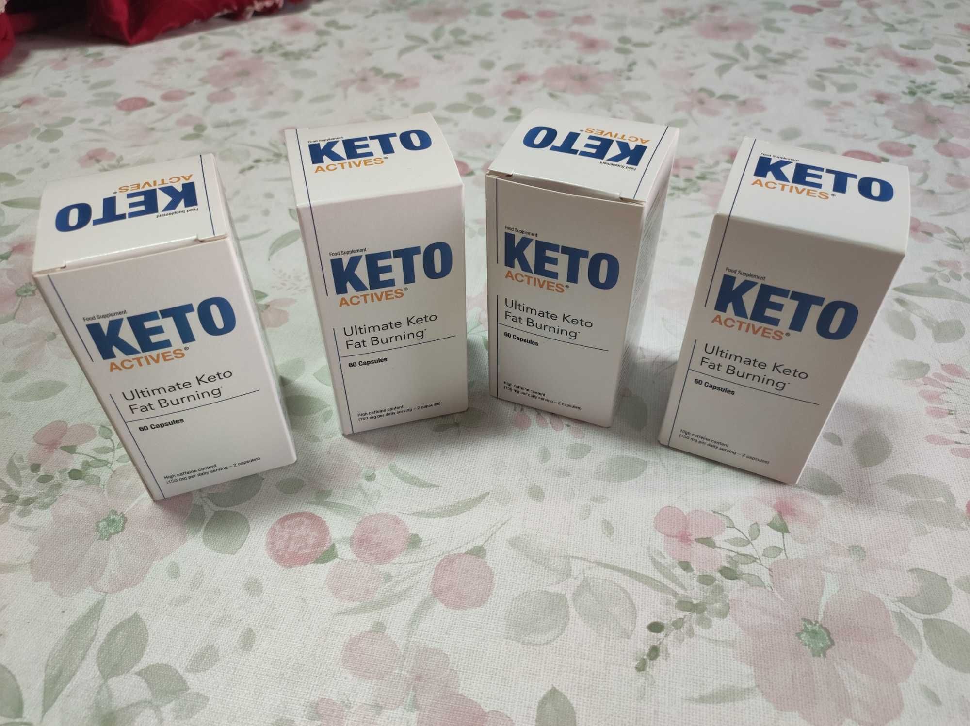 Lote 4 Caixas Comprimidos Emagrecimento Keto Actives