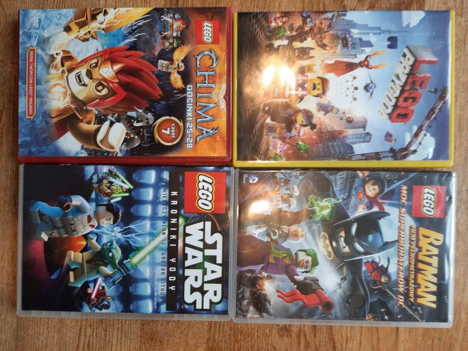 4 płyty DVD Lego Przygoda, Batman itd.