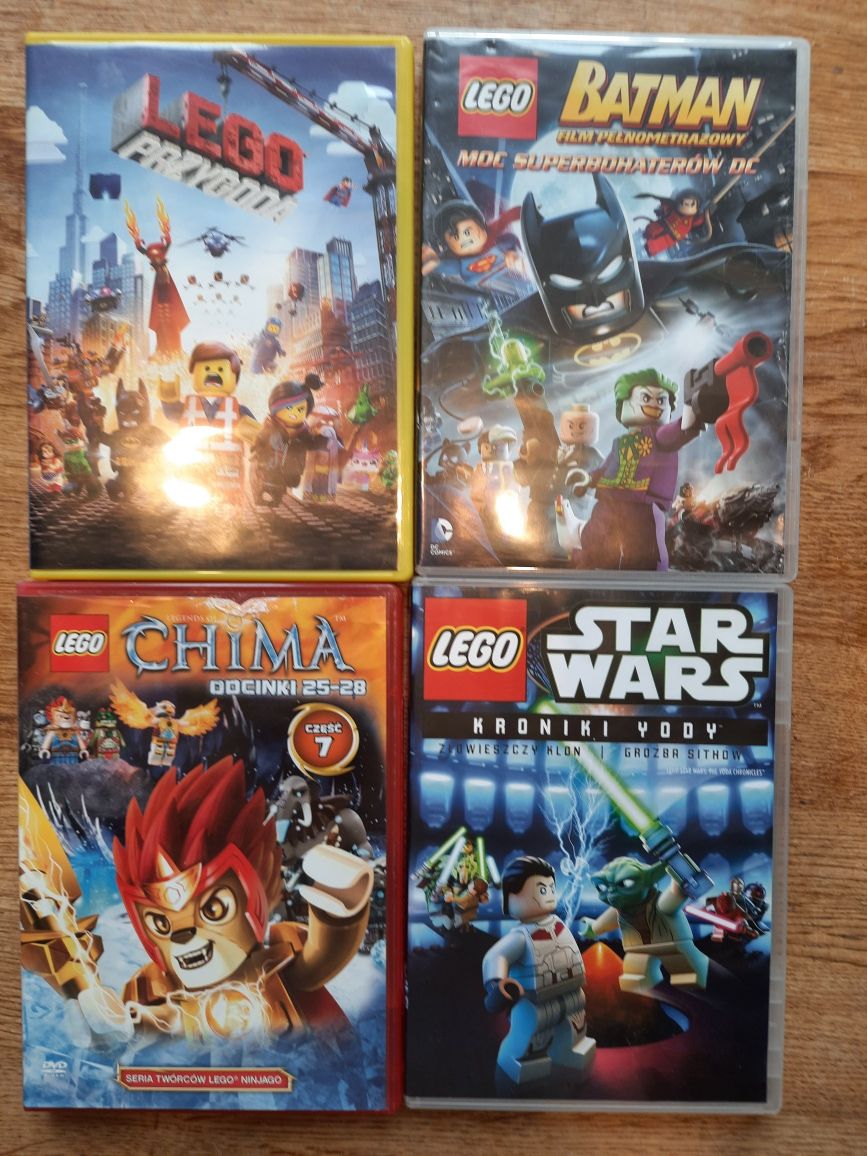 4 płyty DVD Lego Przygoda, Batman itd.