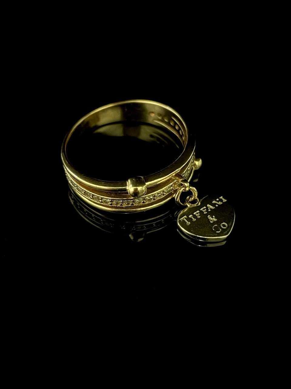 Золотое кольцо Tiffani/Золота каблучка Tiffani
