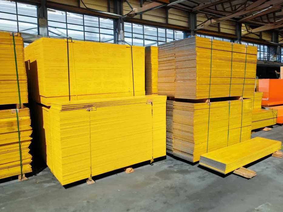 Sklejka płyta szalunkowa żółte blaty trójwarstwowa 500x2000x21mm