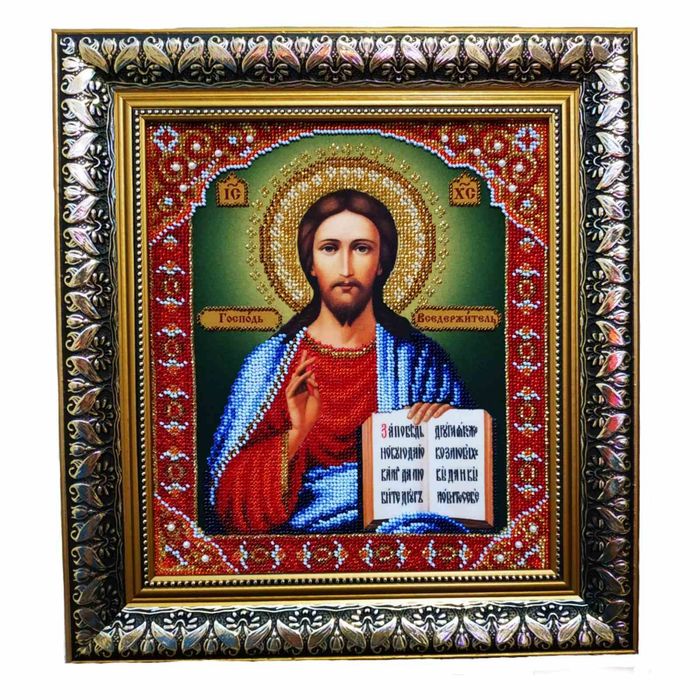 Вышитые иконы из бисера