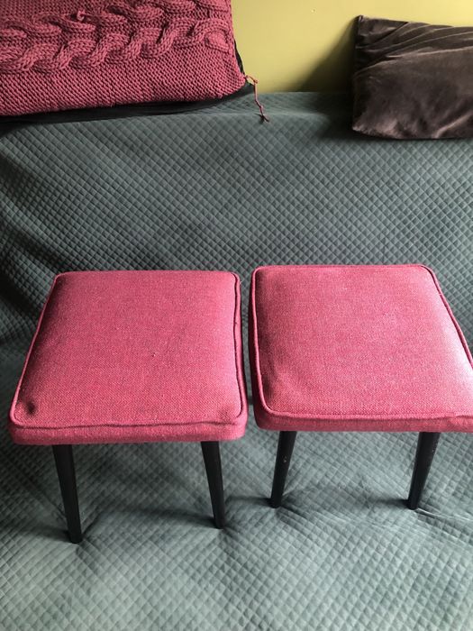 Stołek taboret patyczak Prl 2 szt