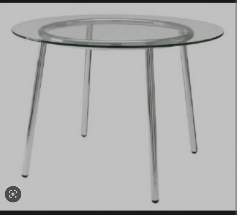 Stół okrągły Ikea Salmo szklany
