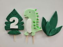 Zestaw z masy cukrowej 2 D dinozaur