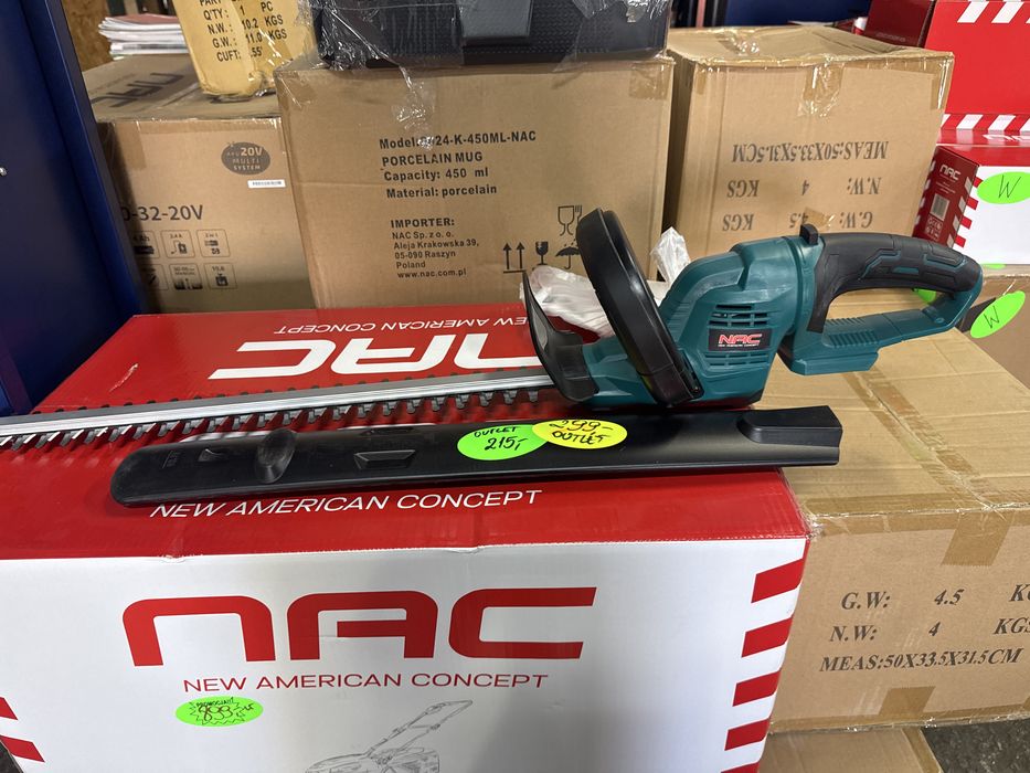 Nożyce do żywopłotu NAC powystawowe nowe 2 lata gwarancji