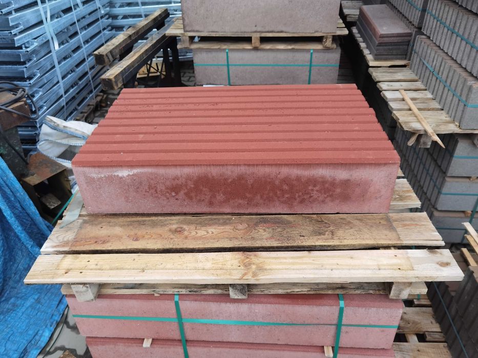 obrzeże trawnikowe 6x20x100 szare, grafitowe,czerwone, brązowe