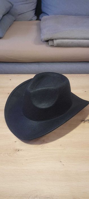 Kapelusz kowbojski czarny klasyczny Wild West Country Western nowy