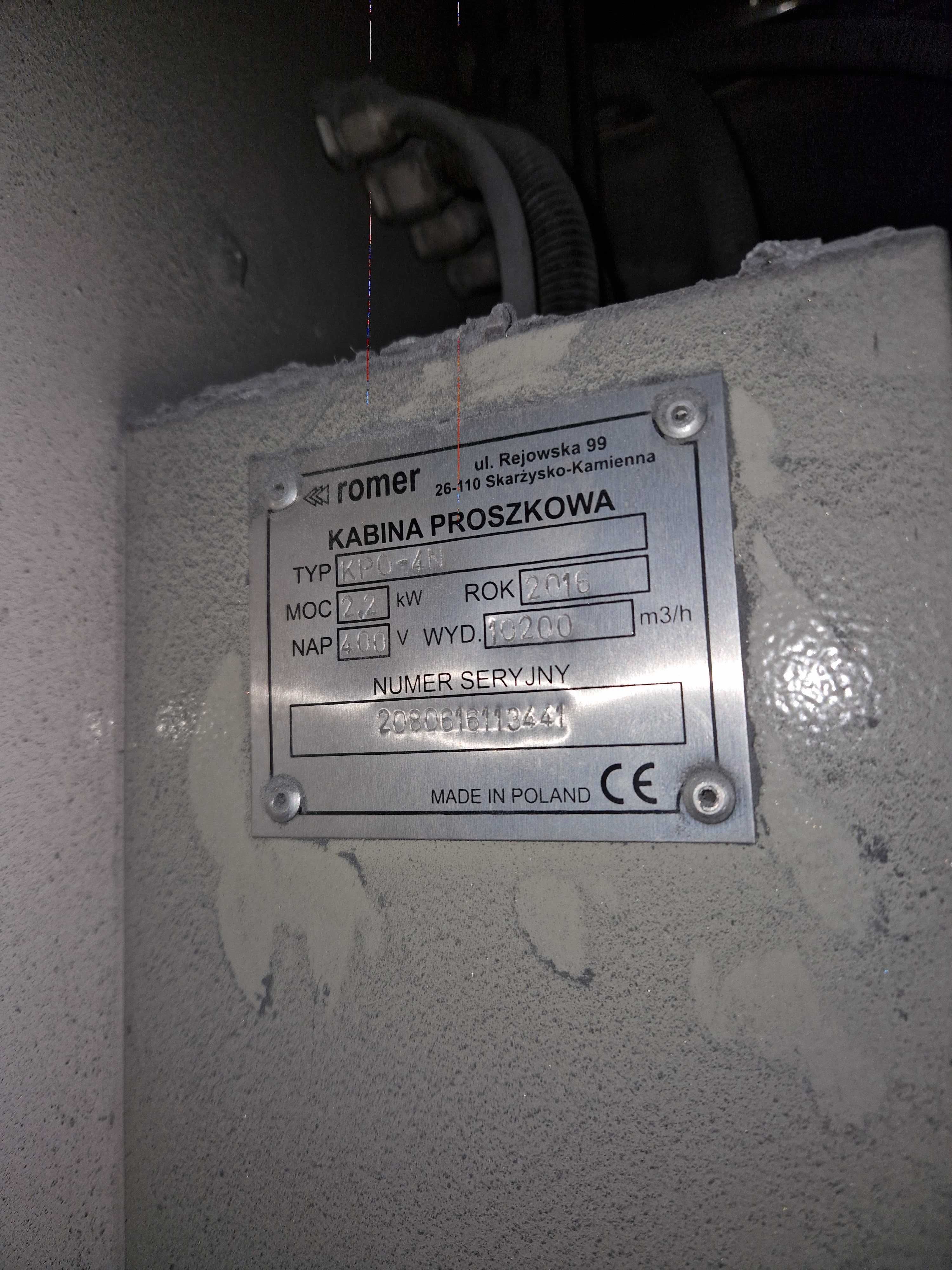 Lakiernia proszkowa kompletna plus farby oraz  gratis Faktura Vat