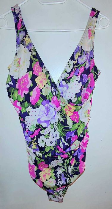 Strój kąpielowy jednoczęściowy BHS damski kwiecisty  Stan Bdb+ 44 XXL