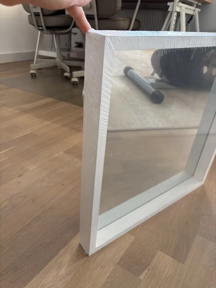 Bizotto Tizziano nowe białe lustro 52x52 loft nowoczesne Gliwice