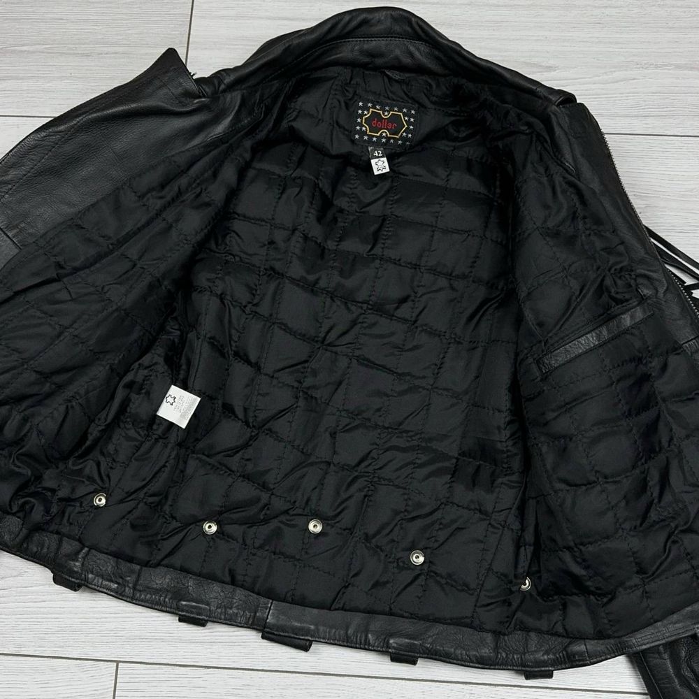 Кожанка Vintage Dollar Leather Cowboy шкірянка косуха мото куртка кожа