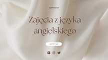 Zajęcia z języka angielskiego
