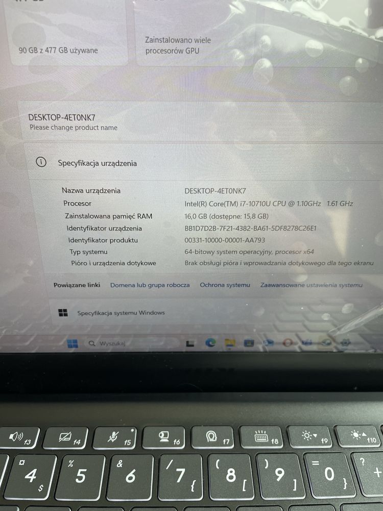 Msi prestige 14 gtx1650 gamingowy/dla twórców I7 ultrabook