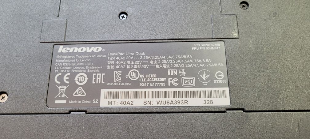ThinkPad ultra dock stacja Lenovo 40a2