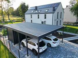 Nowoczesna wiata garażowa, carport, garaż, zadaszenie