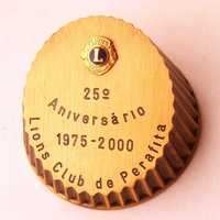 Medalha Pisa-Papéis Bronze 25 Anos Lions Clubs International Perafita