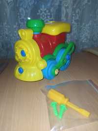 Поезд на шурупах с отвёрткой (развивающая игрушка)