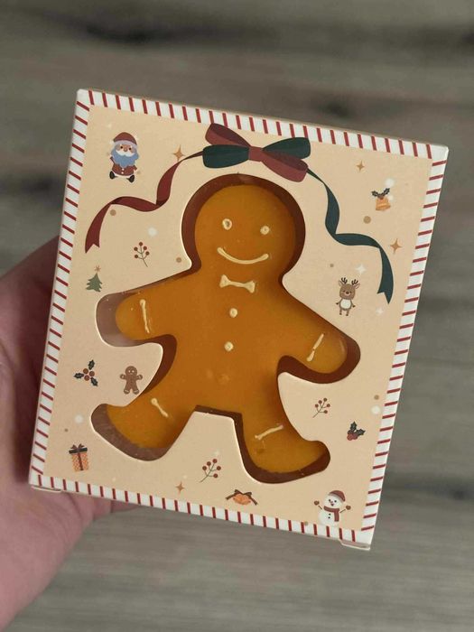 Świeca ludzik piernik pomysł na prezent świąteczny upominek